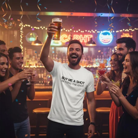 custom stag party t-shirt made by Stomp ravewear - Unisex - 100% soft cotton - free delivery